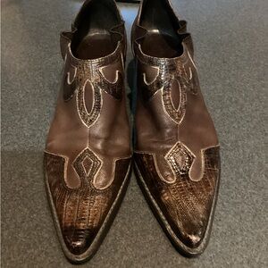 Franco Sarto Brown Ankle Booties